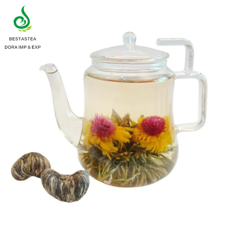 Chinese Handmade blooming tea balls Marigold flowering tea chinese green tea brands