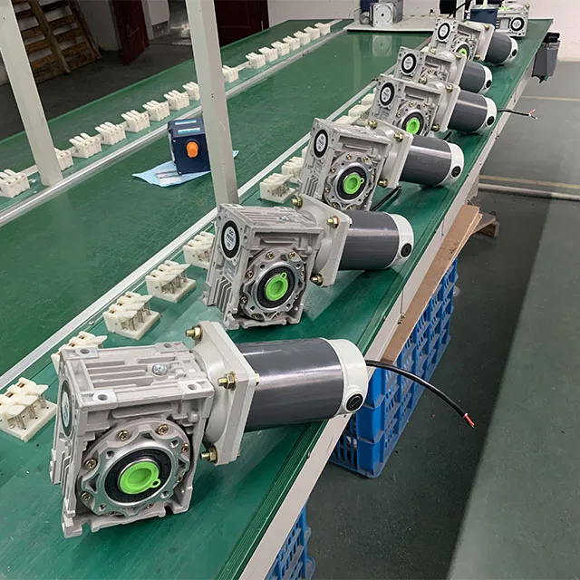 DC gear motor 12v 24v motor has worm gear box and high torque, low speed