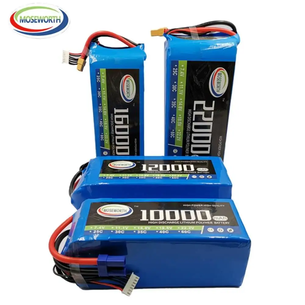 OEM 22.2V 6S 8000mah 10000mah 12000mah 16000mah 22000mAh 25C RC LiPo Battery RC Car Agricultural Spraying Drone