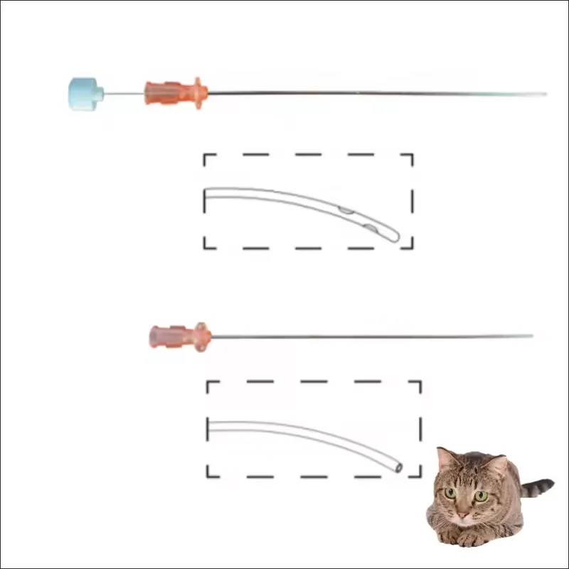 Pet clinic medical supplies dog urethral catheter size 1.0mm 1.3mm cat catheter size 1.0mm 1.3mm
