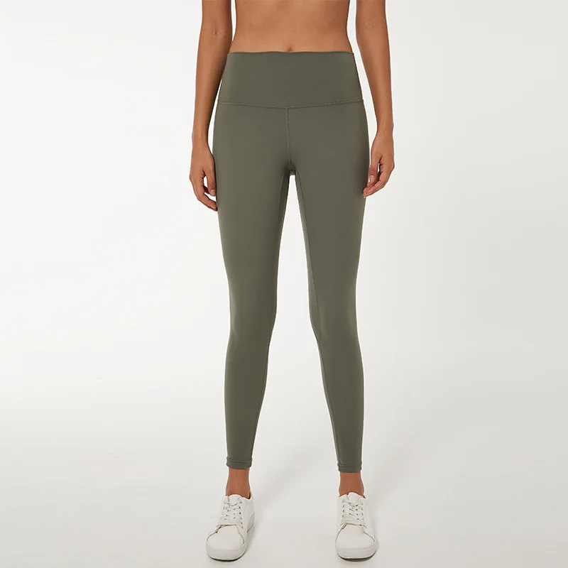 
Wholesale High Quality Nylon Npandex Neon High Waist Breathable Fitness Leggings Sexy Yoga Pants With Pockets For Women 