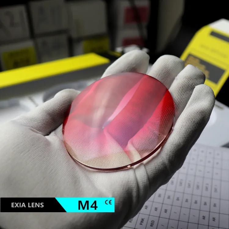 EXIA Lens M4 Sunglasses Gradient Red Lenses UV400 SHMC Blue Coating Anti-Impact MR-8 1.61 Polyurethane