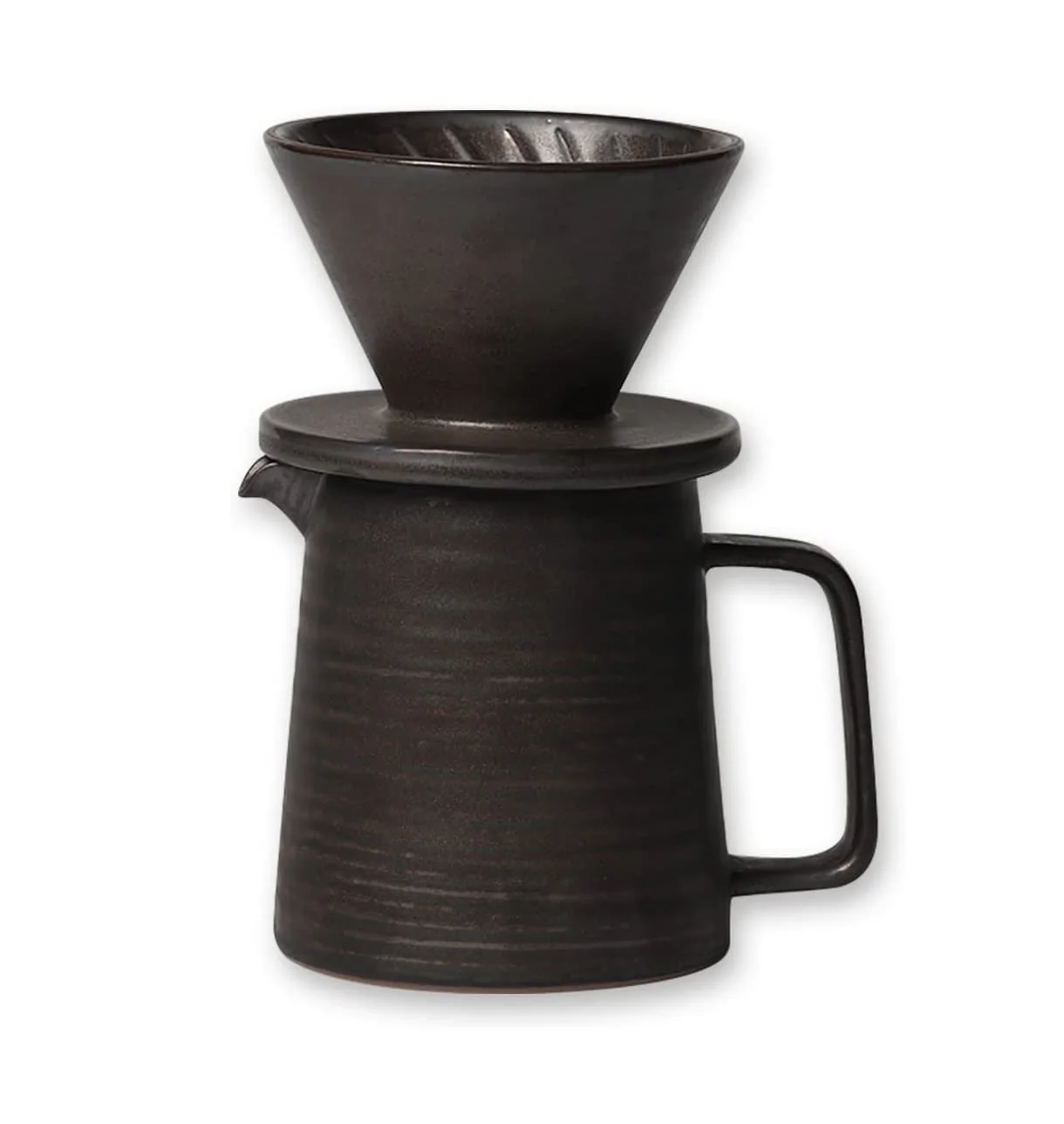 FREE SAMPLE Handmade Pour Over Coffee Maker Set Ceramic Coffee Dripper & Decanter Coffee Pot