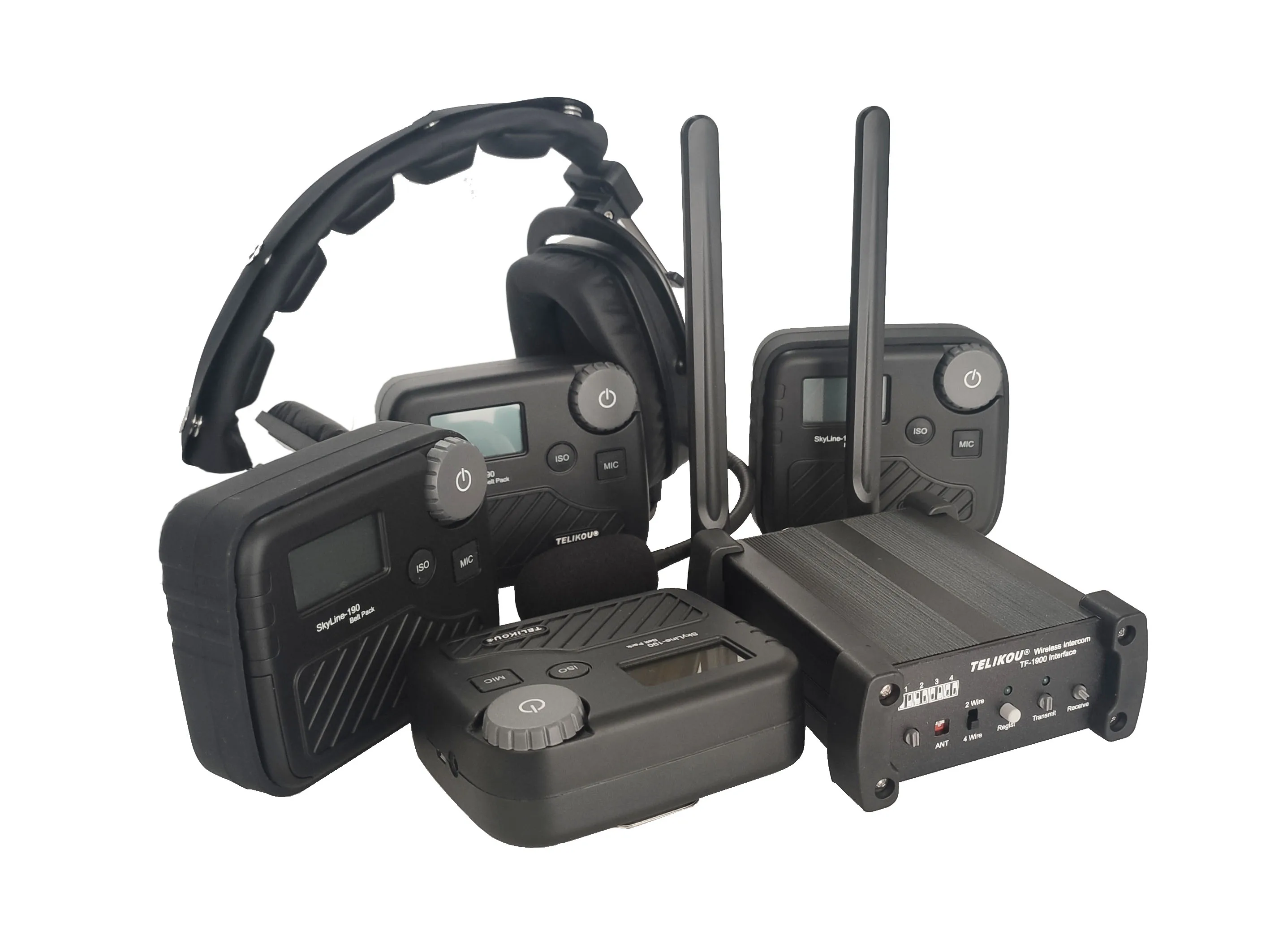 TELIKOU TF-1900 full duplex wireless interface WIRELESS INTERCOM  TALK BACK SYSTEM