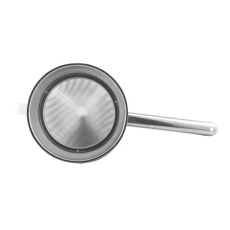 8/10 inch commercial colander Steel Mesh filter stainless steel china cap strainer notch wire filter for restaurant filter