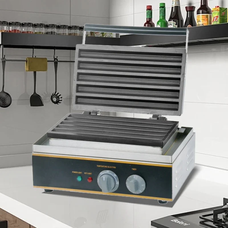 High Quality Professional 5 Sticks Stainless Steel Electric Commercial Electric Churros Waffle Machine