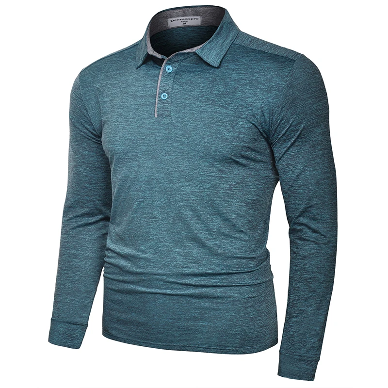 Wholesale clothing best seller OEM logo custom colors mens long sleeve polo t shirt