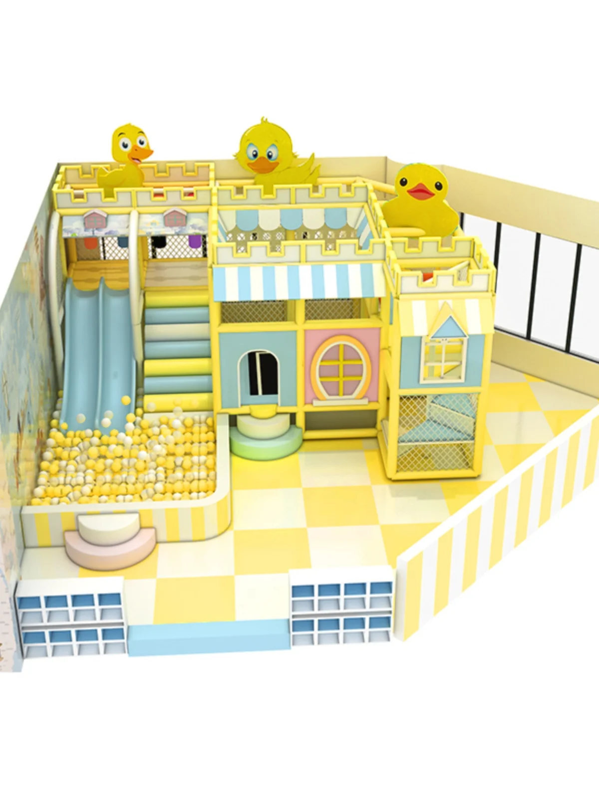 25 square Meters Customized Soft Play Equipment Indoor Playground Commercial Set Kids Slides Park Games