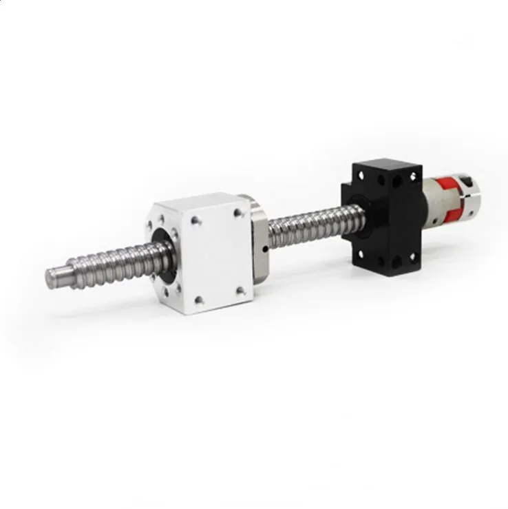 
CNC machine C7 grade SFU2005 ball screw with BK15 BF15 end process and DSG20H nut housing 