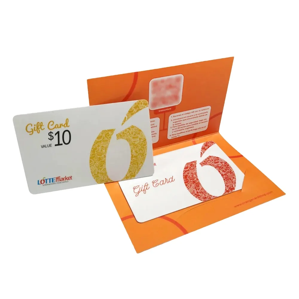 2024 Hot Sale Luxury custom pvc vip membership business  gift card printing