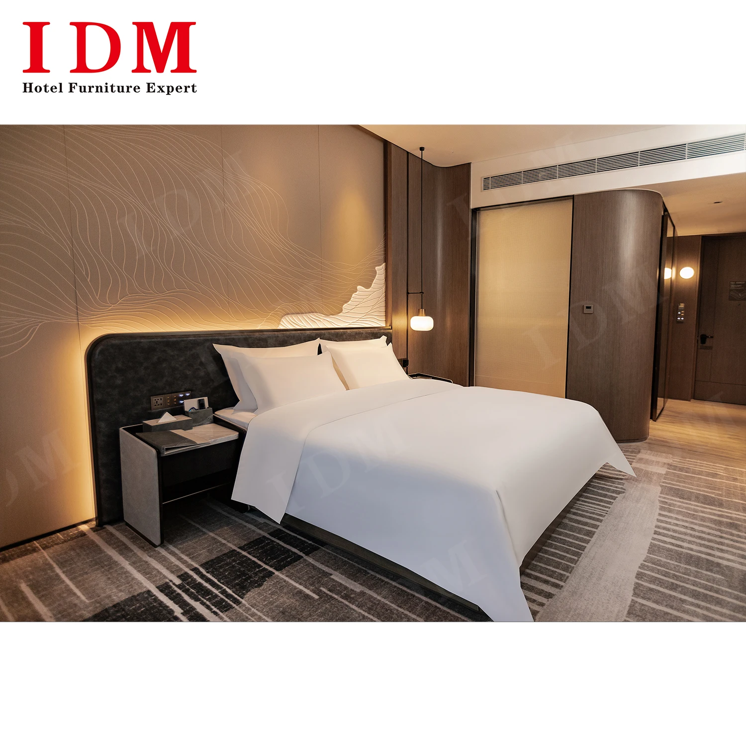 Professional Custom Modern Design Wooden Hotel Furniture Set 5-Star Luxury Hotel Room Lobby Bedroom Furniture with Free Design