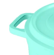 Stew POT Soup Cooking Pot with Heat Resistant Handles enamel coating