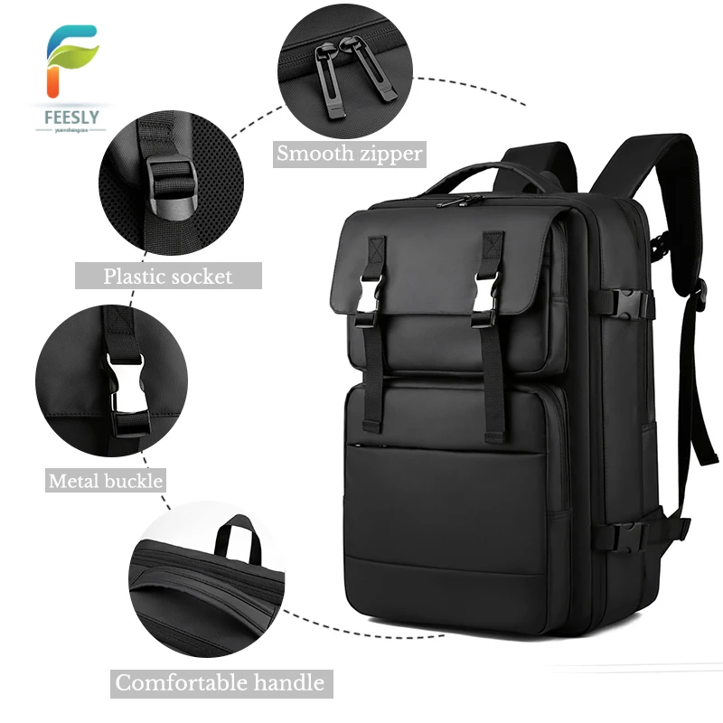 Expandable 2021 new waterproof bag laptop waterproof topography backpack outdoor sacs a dos 17.3 inches laptop backpack