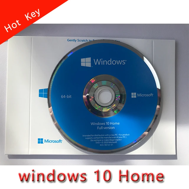 Windows 10 Home OEM Полный пакет английская версия DHL Бесплатная