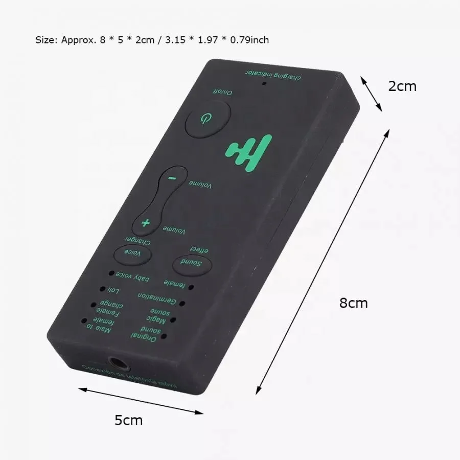 Mini Portable Sound Effects Machine Voice Changer  game live broadcast Device Audio Card Sound Changer card