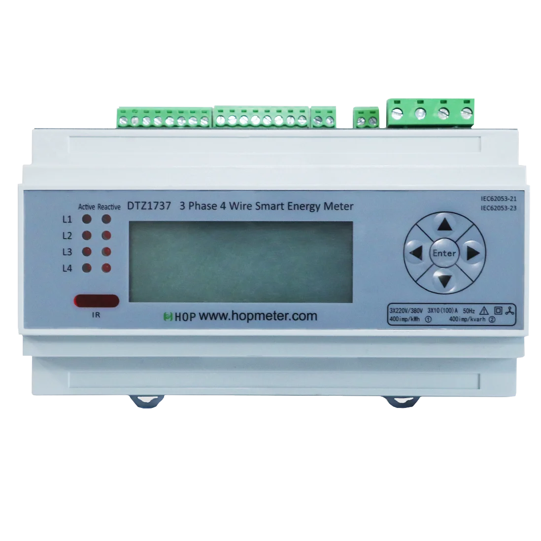 DIN Rail Modbus Smart Electric Meter for Industry Home