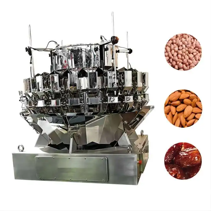 Automatic 24 Head Multihead Weigher Packing Machine Mixing Combination Scales For sugar stick dried fruit