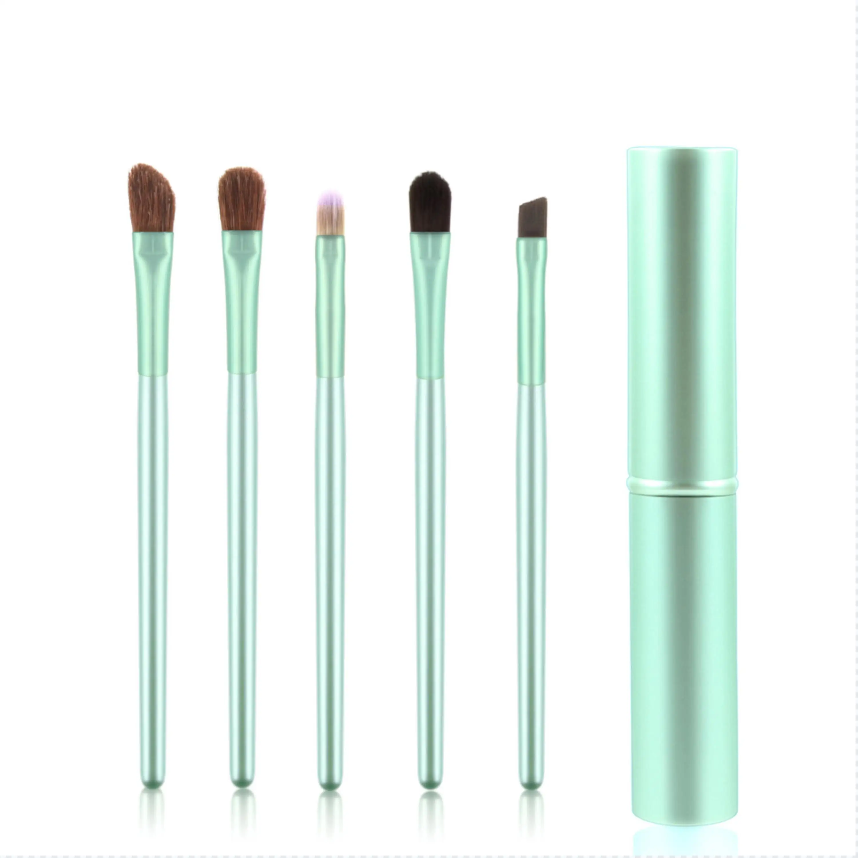 
Skyey Care 5pcs Travel Portable Mini Eyeshadow Makeup Brush Set With Aluminum Box 