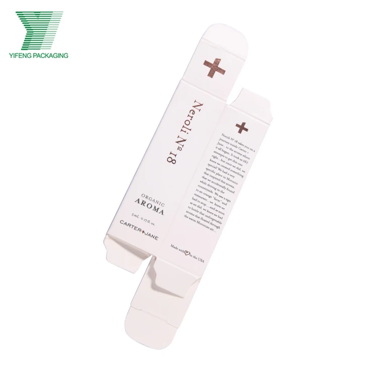 Custom Serum Roller Hemp Essential CBD Oil Dropper Bottle Packaging Box for