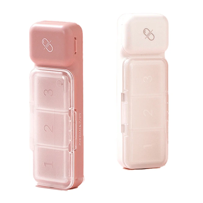 pill storage case Tablet separator with shrink blade protection - for cutting small or large pills in half pill organizer