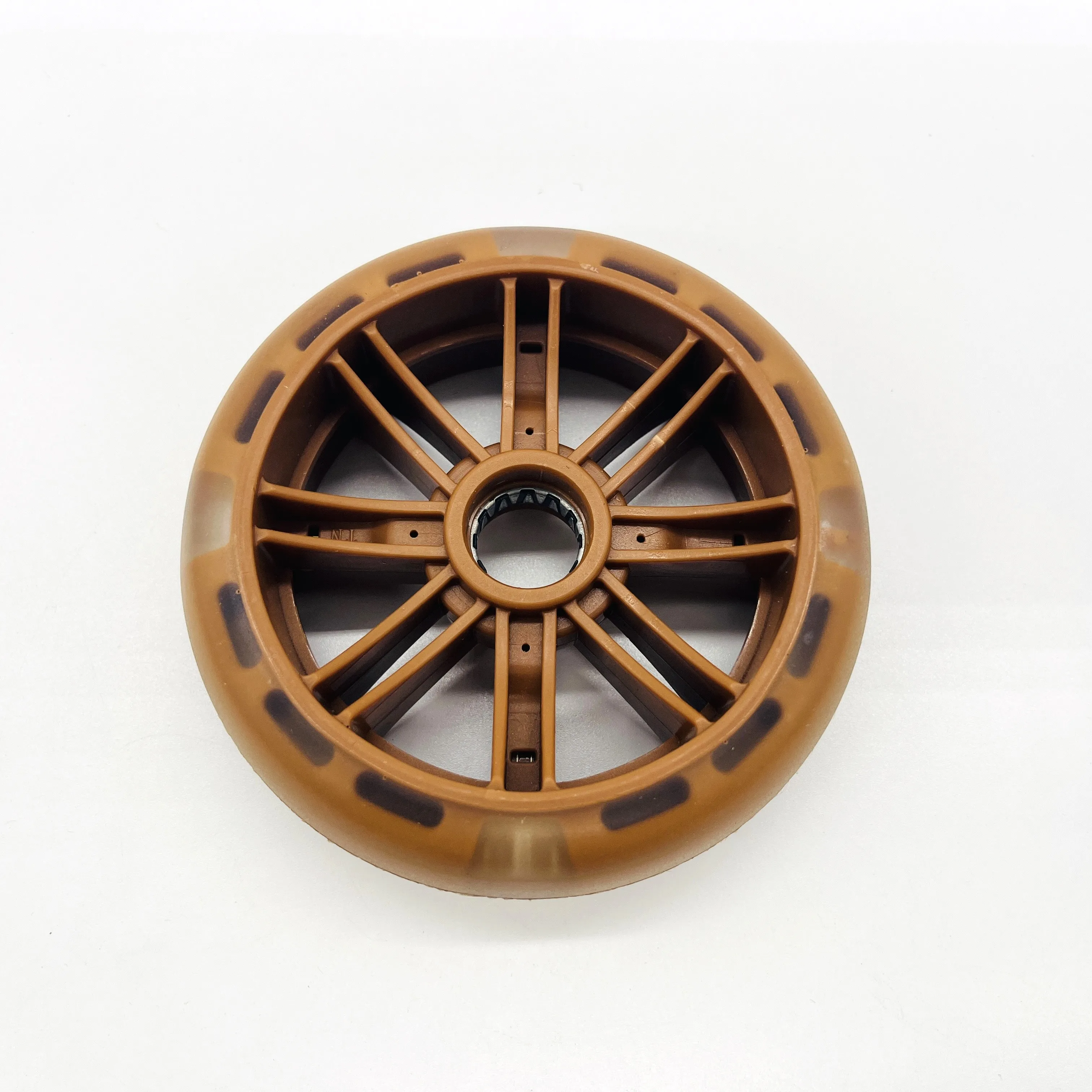 High quality scooter LED Light Up 120mm big wheels with led light for kid flashing wheel 125mm lightning roller wheels