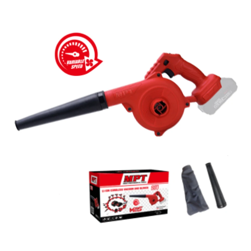 MPT High Power Rechargeable Li-ion Battery Cordless Electric Blower Portable Air Blower Mini Vacuum Cleaner Small Suction Blower