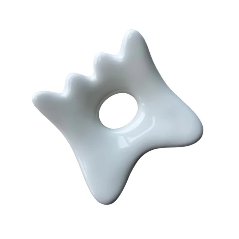 Mini Massager Ceramic Gua Sha Massage Tablet Lymphatic Drainage Tool Guasha Stone Facial Beauty Skincare Spa Face Lifting Board