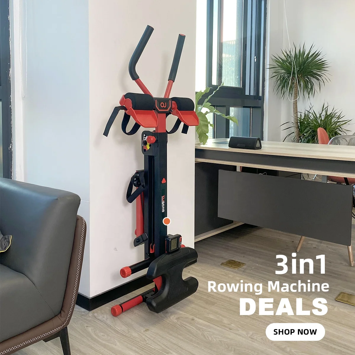 3 in 1 ab Rowing Machine Folding Core Strength Trainer Home Gym Fitness Body Training Detachable Rowing Machine Wholesale