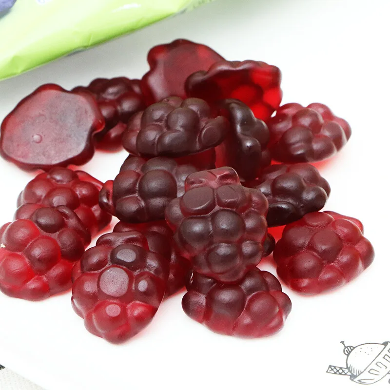 Korea Imported Fruit Juice Gummy Jelly Candy Grape flavor/Peach flavor 66g