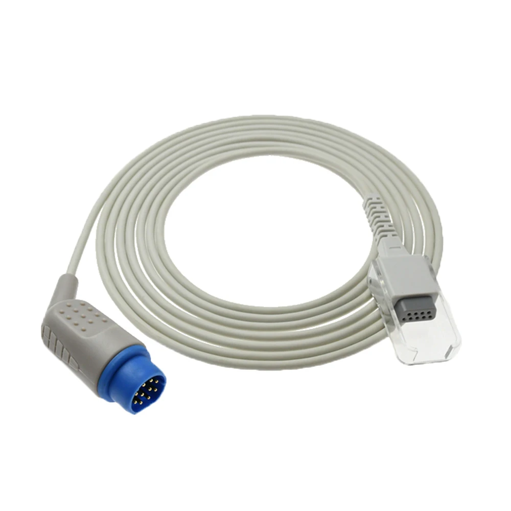 Compatible SIE*ME*NS 10 Pin Monitor Adapter Cable SPO2 Pulse-Oximeter Extension Probe Sensor Wire Blood Oxygen Device