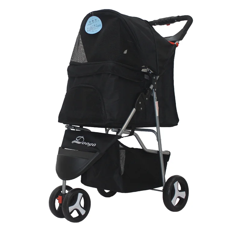 
Morecute Pet 2021 Hot Dog stroller 3 Wheels Cat Dog Cage Stroller 