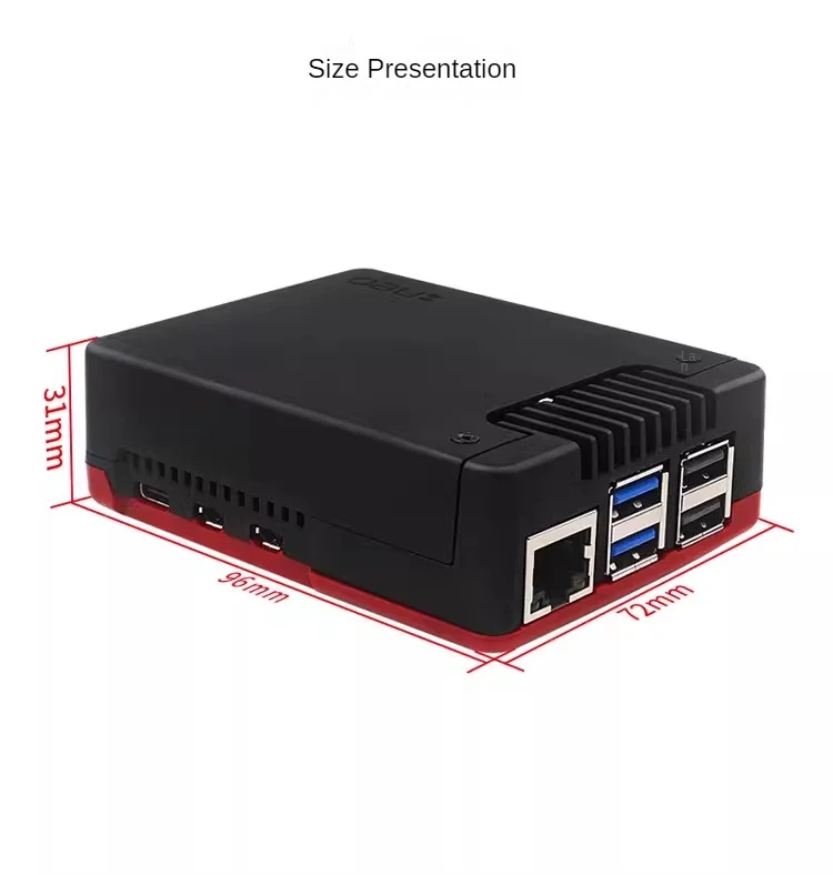 Raspberry Pi 5th generation aluminum shell Argon NEO 5 shell active heat dissipation PWM speed regulation fan protective box
