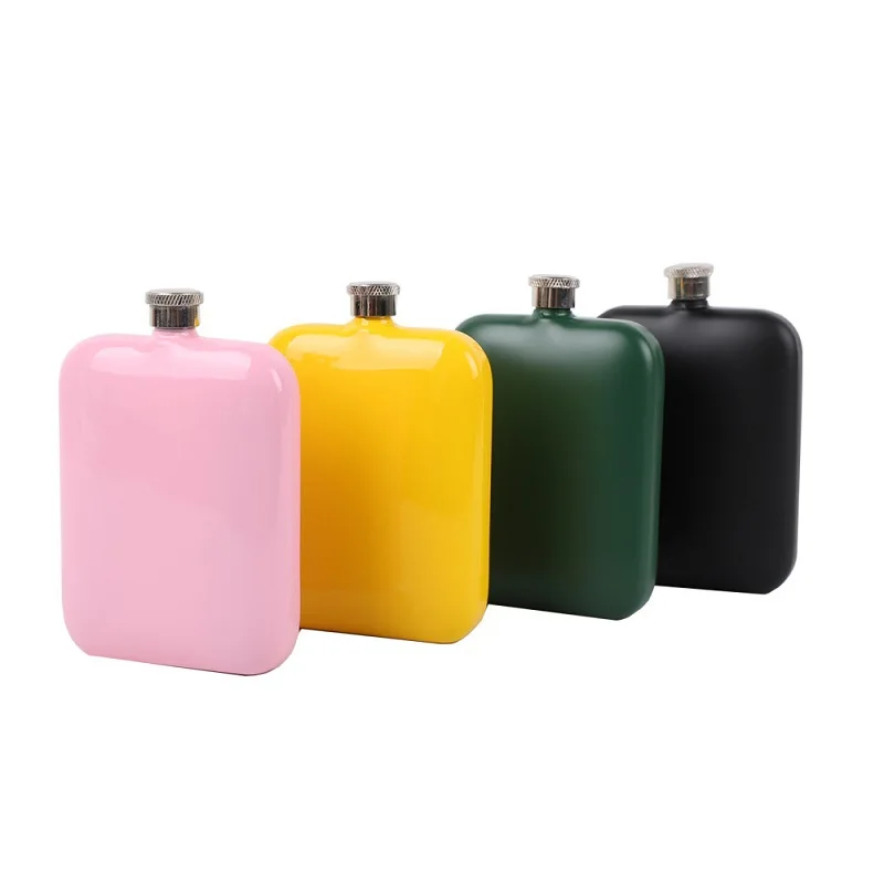 
New Wine Bottle Personalized Gift Square Stainless Steel 304 Mini Hip Flask for Lady 