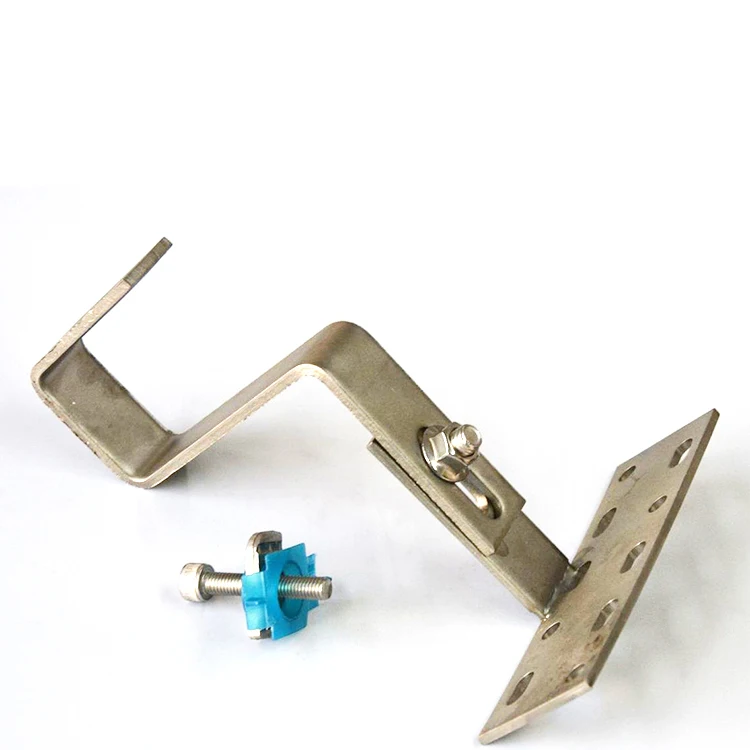 Stainless Steel  hanger bolt solar hook for metal pitched roof mounting