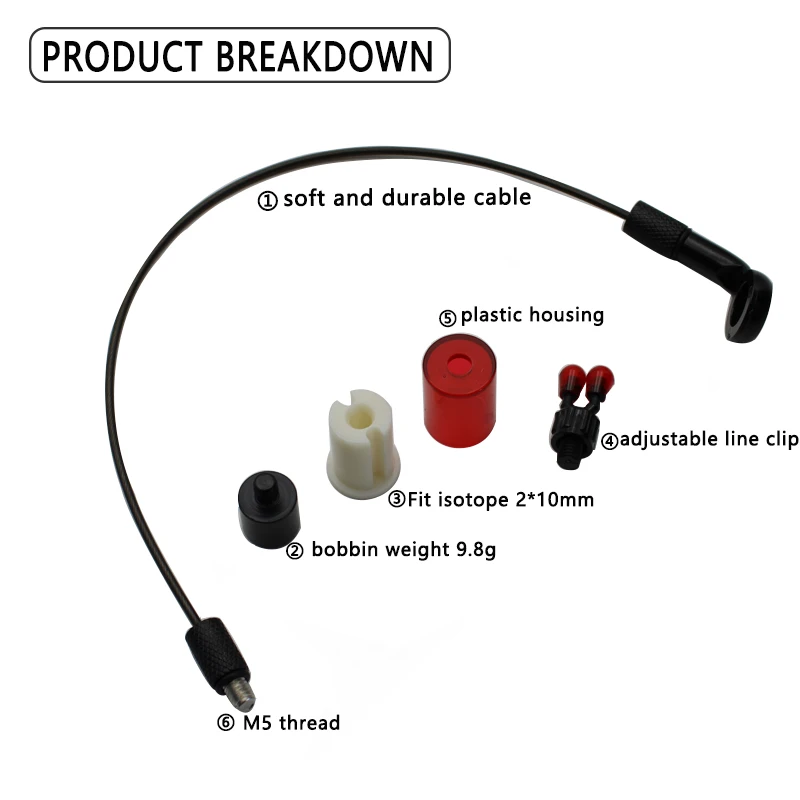 Bobbin Swinger Hanger Multi Colour carp fishing bite indicator