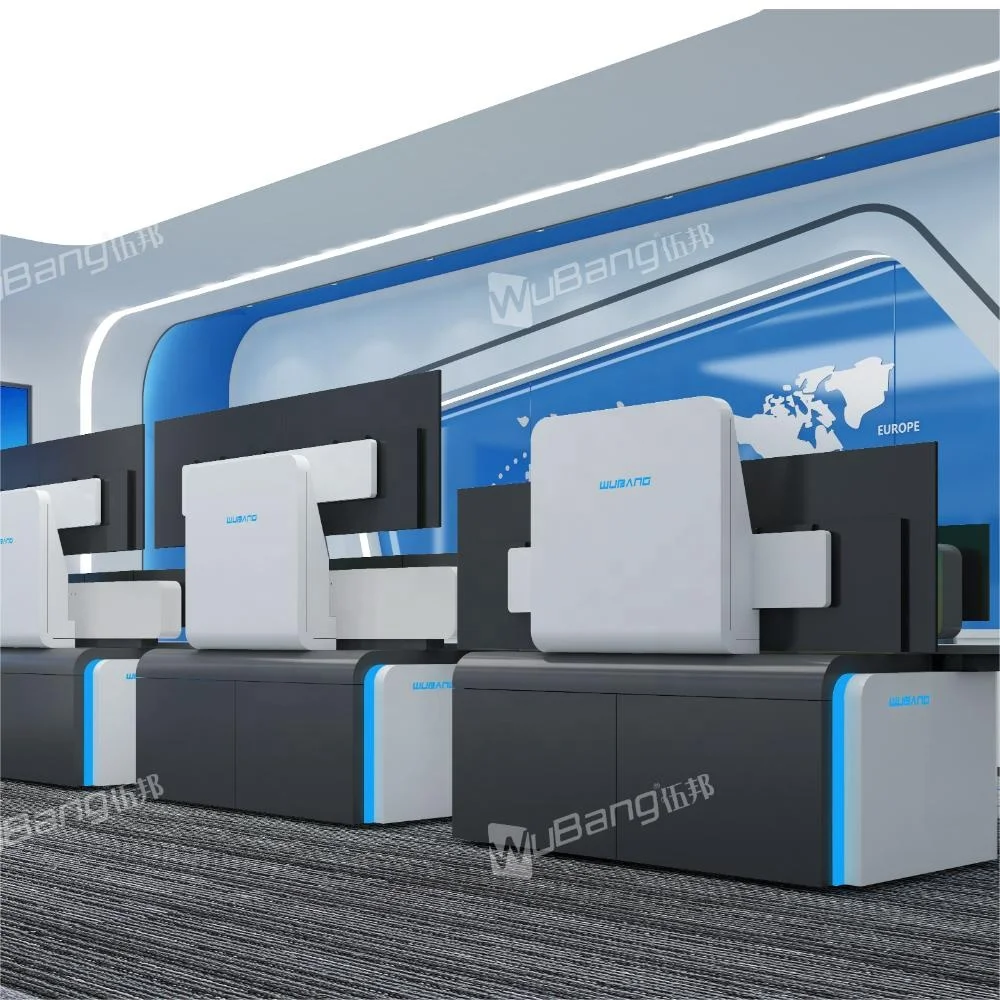 Modular Customized Operator Console Desk IT & Cyber Alert Monitoring Room Console Control Room Furniture
