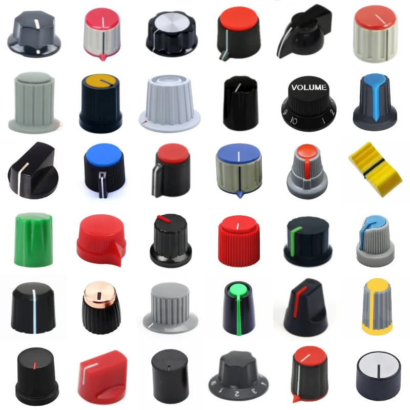 volume control plastic knob for potentiometer d shaft 6mm