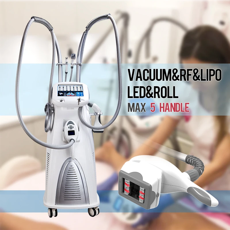 Popular RF Vacuum Roller Body Slimming Muscle Shaping Equipment Ems Muscle Stimulator Muscle Machine Color Touch Screen 10mhz
