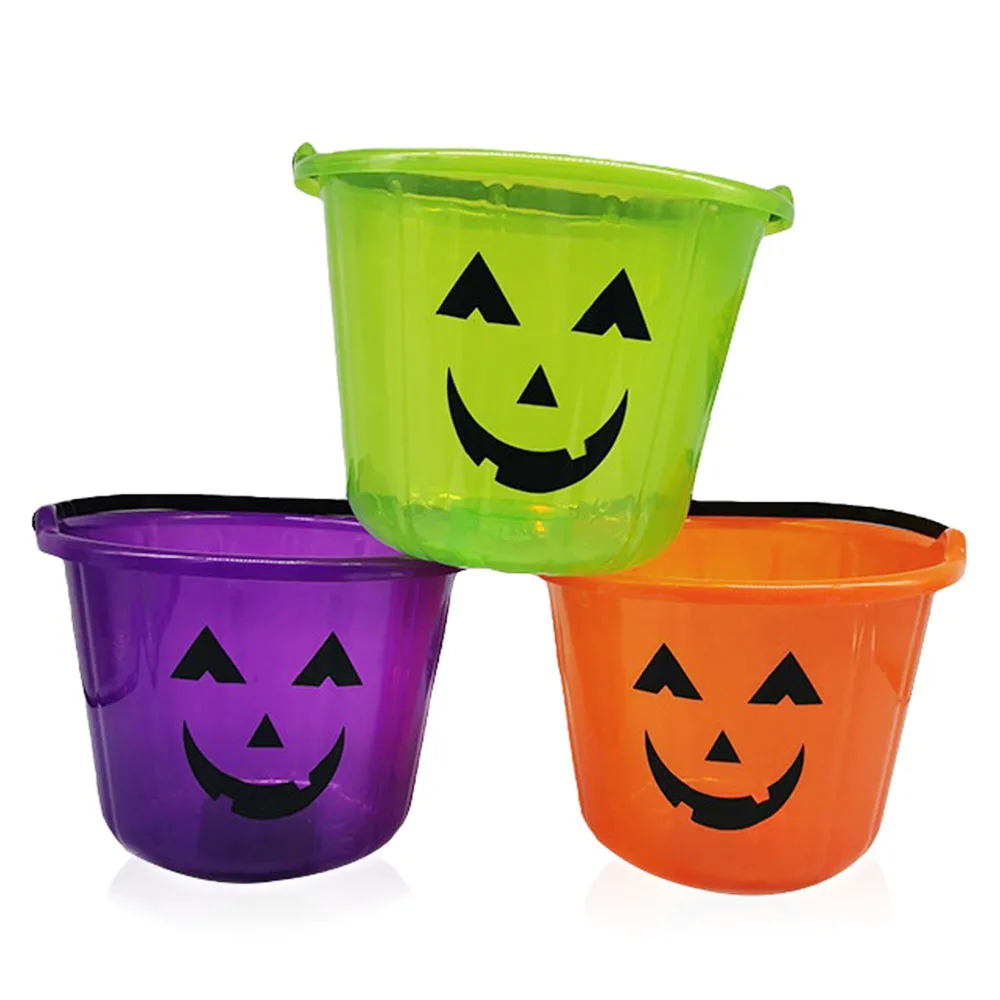 
Best price halloween party pumpkin kids plastic bucket 