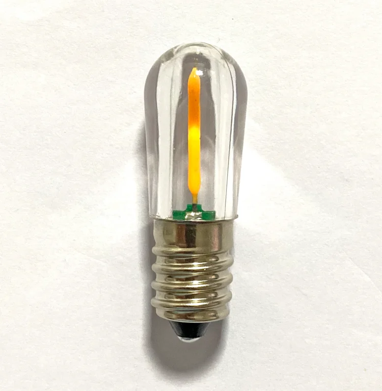 1W 2W 4W Lamp COB Dimmable Bulbs Cold / Warm White 110V 220V Mini E14 E12 LED Fridge Freezer Filament Light