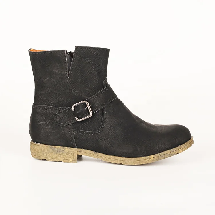 Autumn And Winter Ladies Casual Short  Black Boots Retro British Style Trendy Fashion Martins Boots