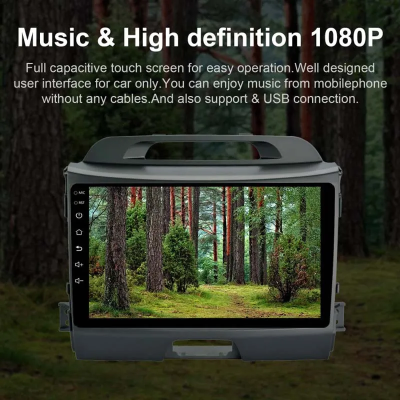 9 INCH Android 10 For KIA Sportage 2010 2011 2012 2013 2014 2015 2016 Car Radio Multimedia Video Player Navigation stereo GPS