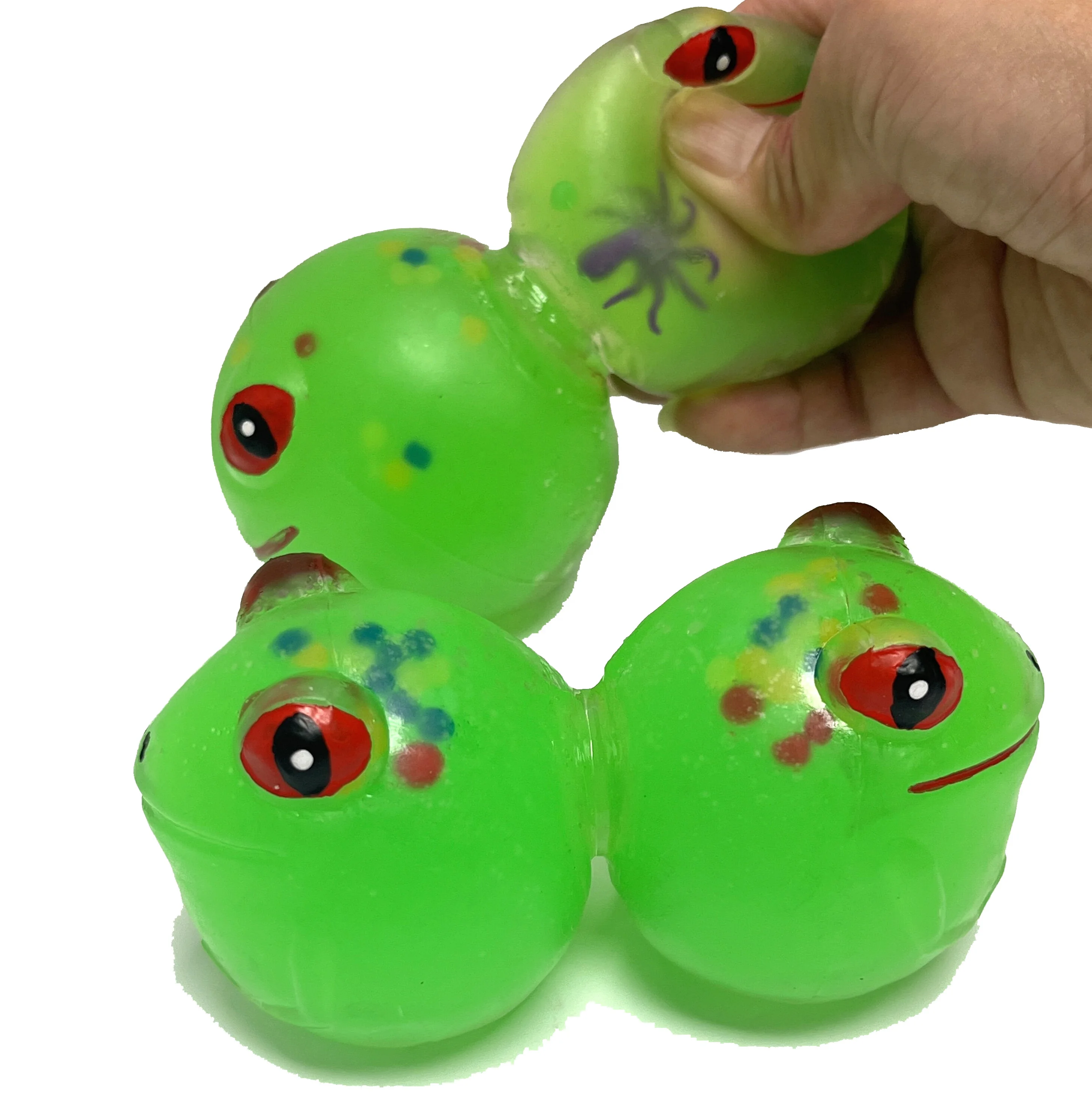 squishy fashion lovely green frog head TPR toys