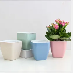 2020 hot sales Lazy Circular Self Watering Absorption Plants fiber plastic Hydroponics Plastic Flower Pot