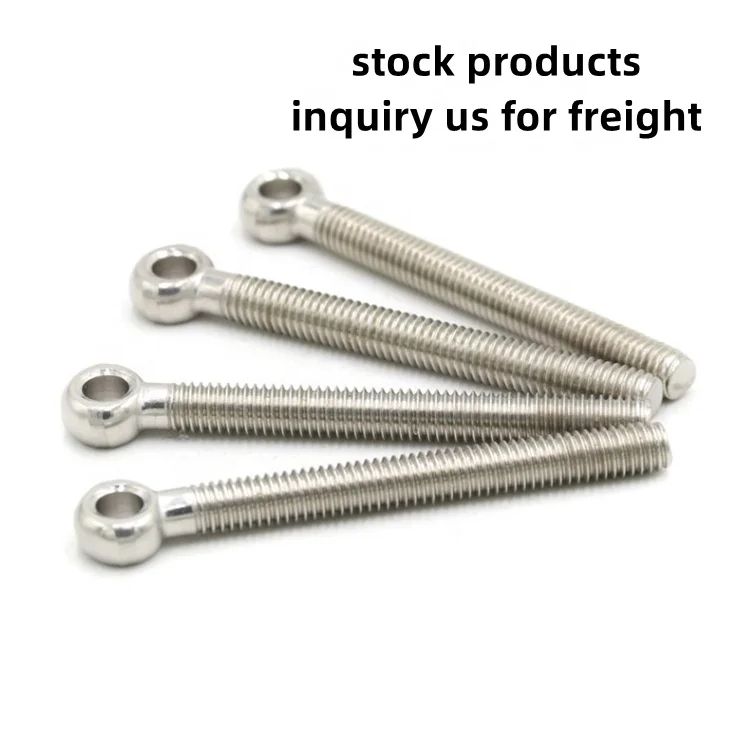 GB798 304 Stainless Steel Joint Lifting Ring Screws Eyebolt Fish Hole Eye Bolts M4 M5 M6 M8 M10 M12 M14 M16 M18 M20 M24