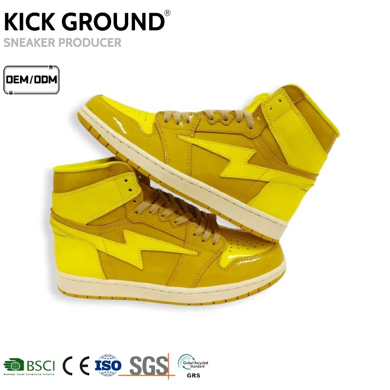 JH  China Factories Custom Design Shoes With Own Logo Premium Leather Hot Sale Fashion Basketball Air KIY Sneakers