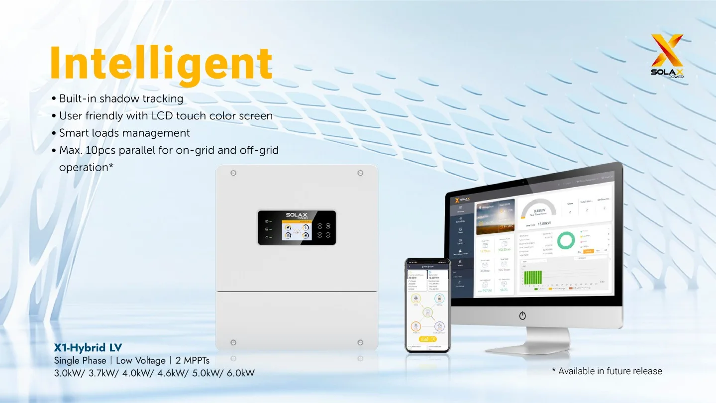 Solax X1 Hybrid LV 3-6kw 3.7kw 4kw 4.6kw 5kw 6kw Low Voltage 48v 51.2v Single Phase Solar Energy Storage Invertor Price Inverter