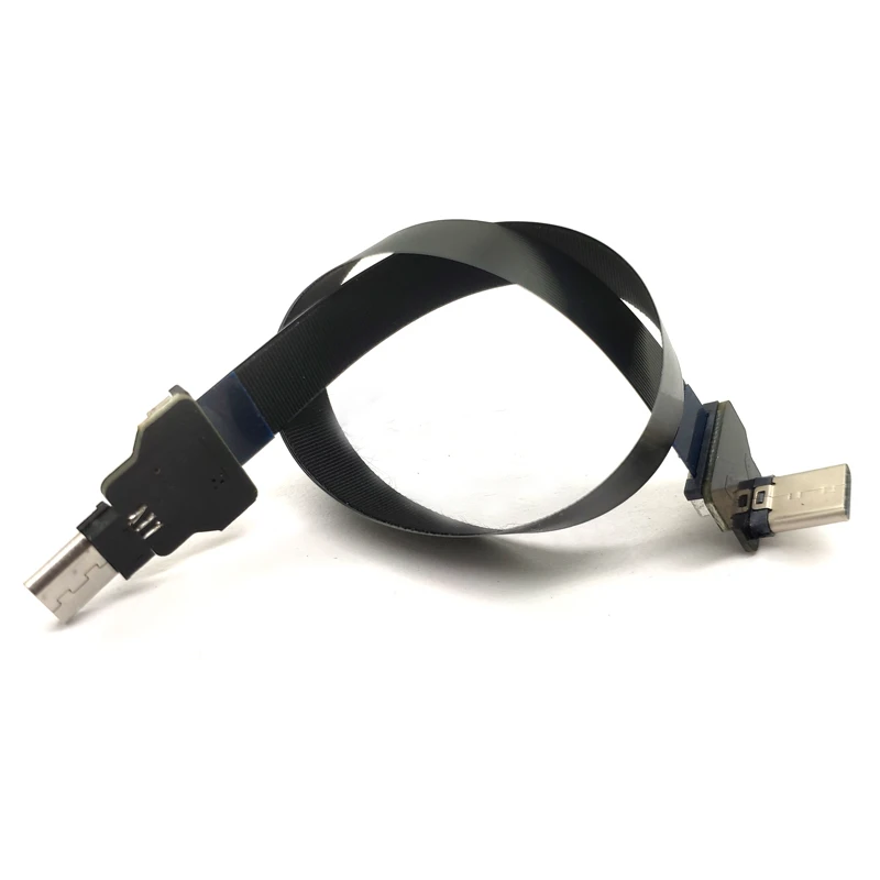 FFC Micro Mini Type C USB FPV Slim Thin Flat Soft flexible FPC charge AV out OTG Cable for FPV Brushless Handheld Gimbal xaja