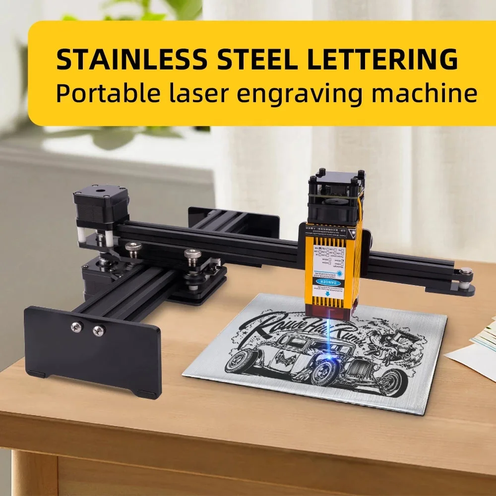 Small 7000MW Wood Acrylic Metal Leather Stone Crystal Engraving Machine CNC 3D Crystal Lazer Engraver