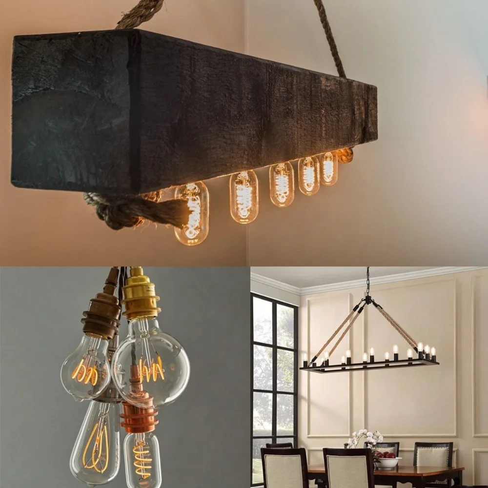 Antique Edison LED Filament Bulb 2W T45 Low Voltage 24V AC/DC Power Supply Plastic Glass Compatible E14 MR16 Bases Auto Home Use